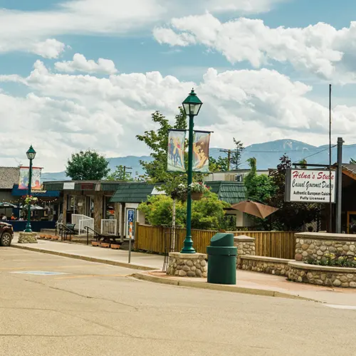 Downtown Radium Hot Springs, BC