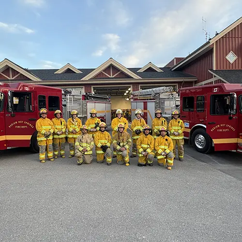 Firefighters in Radium Hot Springs, BC