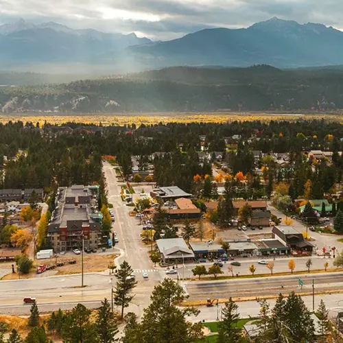 Downtown Radium Hot Springs, BC